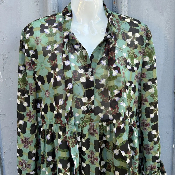 Elan Green Orchid Mini Dress, BNWT,  size Small - Picture 6 of 11